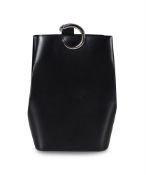 CARTIER, PANTHERE, A BLACK LEATHER BAG