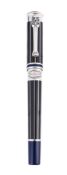 MONTEGRAPPA, ICON SERIES FRANK SINATRA, A LIMITED EDITION SILVER COLOURED AND RESIN FOUNTAIN PEN