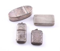 FOUR SMALL SILVER ITEMS