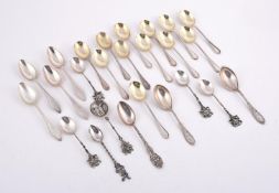 A COLLECTION OF SILVER COLOURED FLATWARE