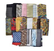 A COLLECTION OF POCKET SQUARES