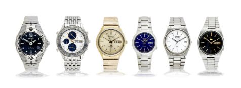 SIX SEIKO WRIST WATCHES