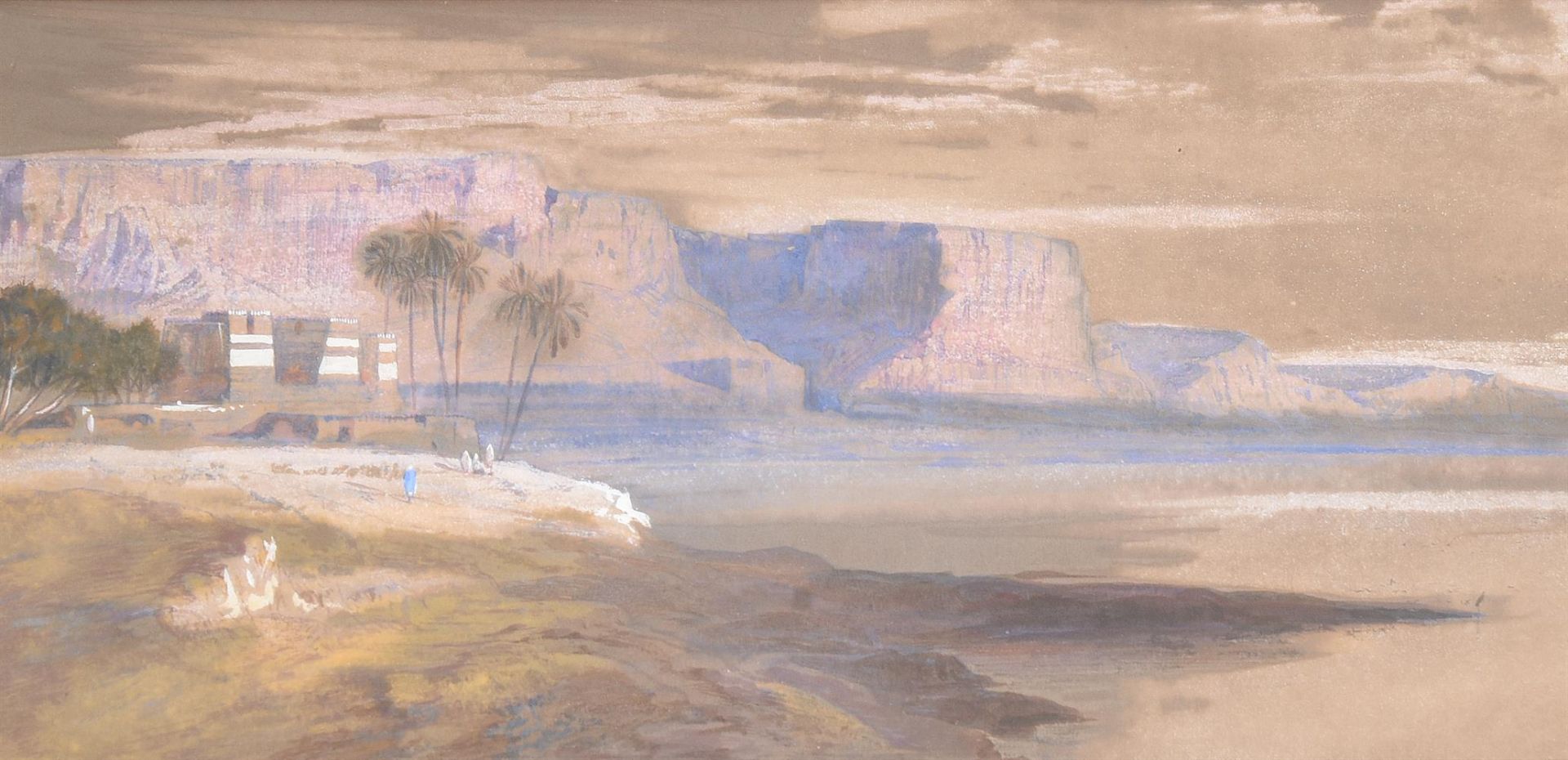 EDWARD LEAR (ENGLISH 1812-1888), KASR ED SAAD - Bild 2 aus 2