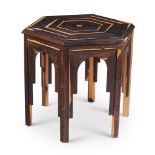 A CALAMANDER OCTAGONAL OCCASIONAL TABLE, SECOND HALF 20TH CENTURY