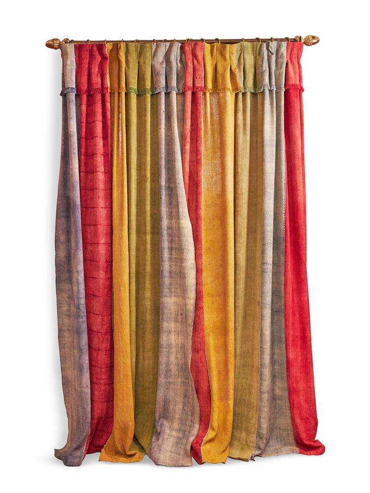 TWO PAIRS OF ANATOLIAN WOOL STRIP CURTAINS, 20TH CENTURY - Image 3 of 5