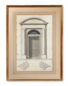 CIRCLE OF ROBERT ADAM (ENGLISH 1728-1792), DESIGN FOR A NEO-CLASSICAL ENTRANCE AND DOORWAY