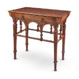 A LATE VICTORIAN OAK CENTRE TABLE BY GILLOWS, LATE 19TH CENTURY