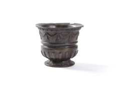 AN ITALIAN BRONZE MORTAR, ATTRIBUTED TO THE ALBERGHETTI FOUNDRY, MID/LATE 16TH CENTURY