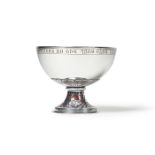 WILLIAM BURGES (1827-1881): A RARE SILVER AND ENAMELLED PEDESTAL CUP FOR BARKENTIN