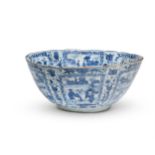 A 'KRAAK' BLUE AND WHITE DEEP BOWLCHINESE