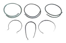 TWO COPPER ALLOY ROD-TWISTED NECK-RINGS, BRONZE AGE OR VIKING