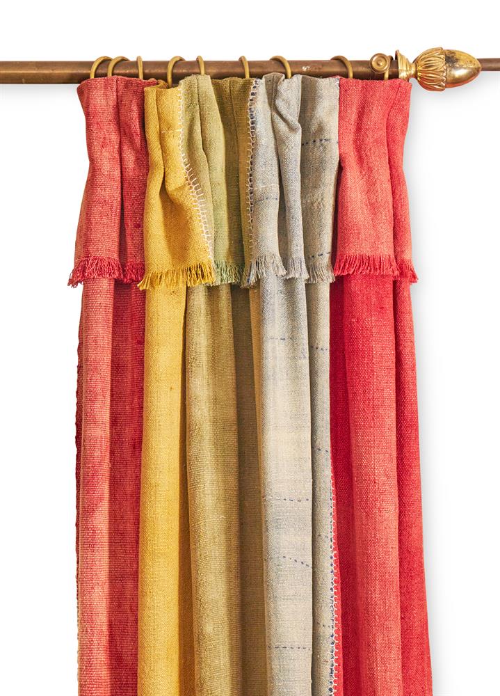 TWO PAIRS OF ANATOLIAN WOOL STRIP CURTAINS, 20TH CENTURY - Image 2 of 5