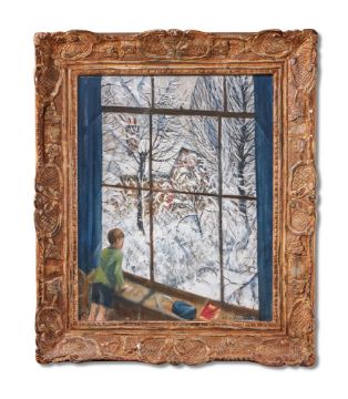 CHRISTOPHER RICHARD WYNNE NEVINSON (BRITISH 1889-1946), LOOKING AT THE SNOW