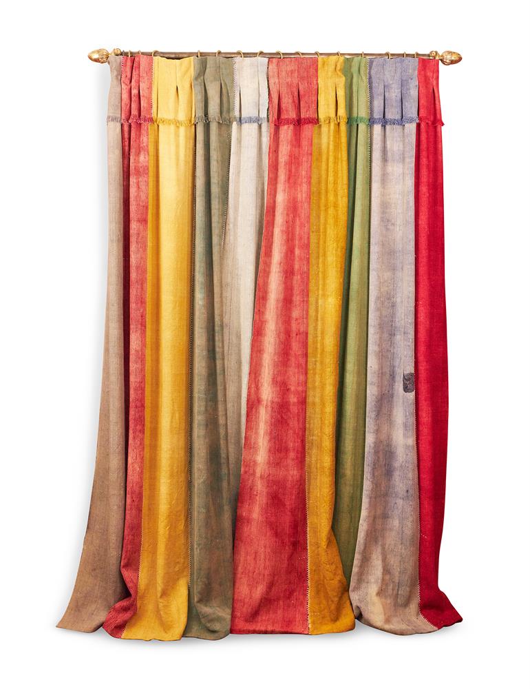 TWO PAIRS OF ANATOLIAN WOOL STRIP CURTAINS, 20TH CENTURY - Image 5 of 5