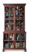 A WILLIAM & MARY OAK GLAZED 'PEPYS' BOOKCASE OR CABINET LATE 17TH CENTURY