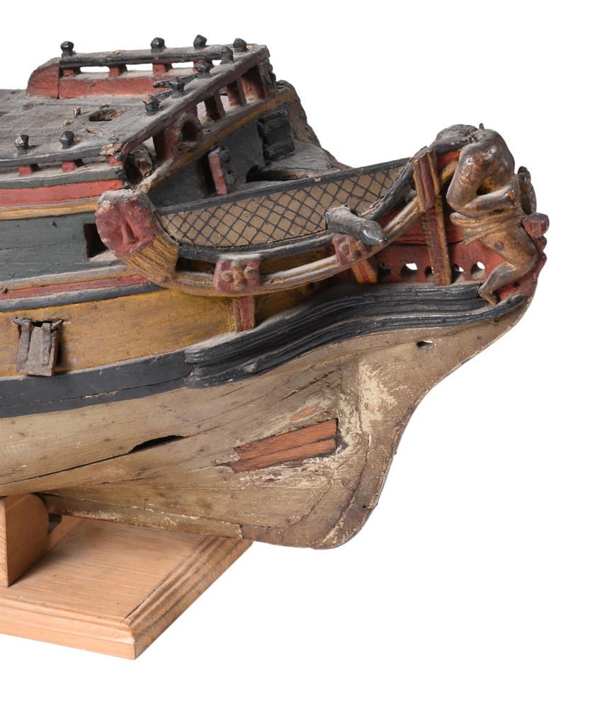 A PAINTED MODEL OF A FORTY-TWO GUN GALLEON, 19TH CENTURY - Image 2 of 3