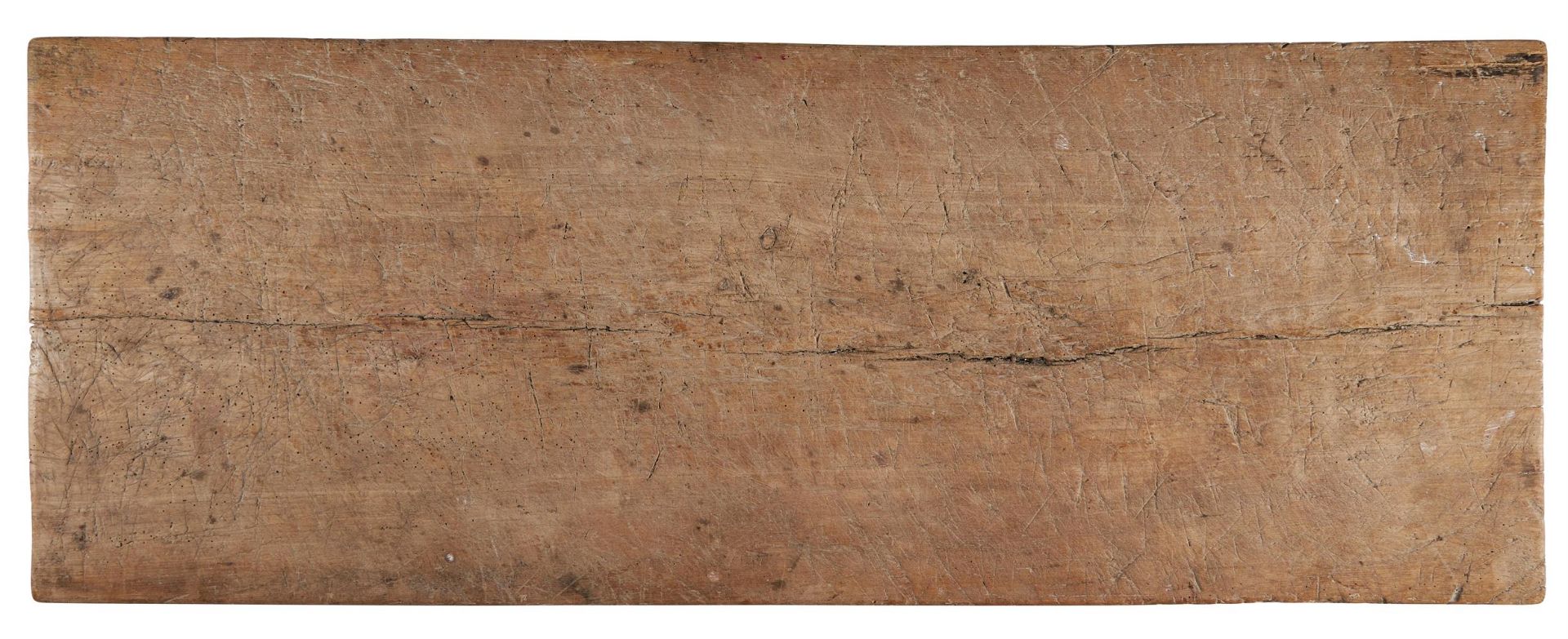 A PROVINCIAL SYCAMORE RECTANGULAR TABLE, 19TH CENTURY - Image 3 of 3