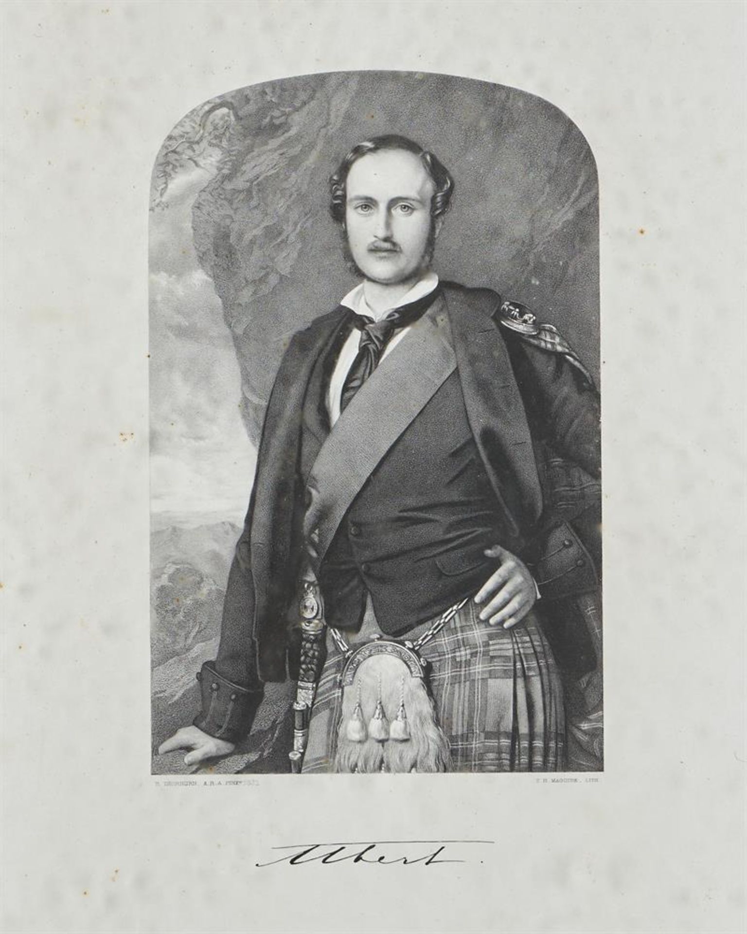 A GROUP OF FOUR PRINTS OF ROYAL INTEREST, INCLUDING: AFTER THORBURN, A PORTRAIT OF PRINCE ALBERT - Image 11 of 14