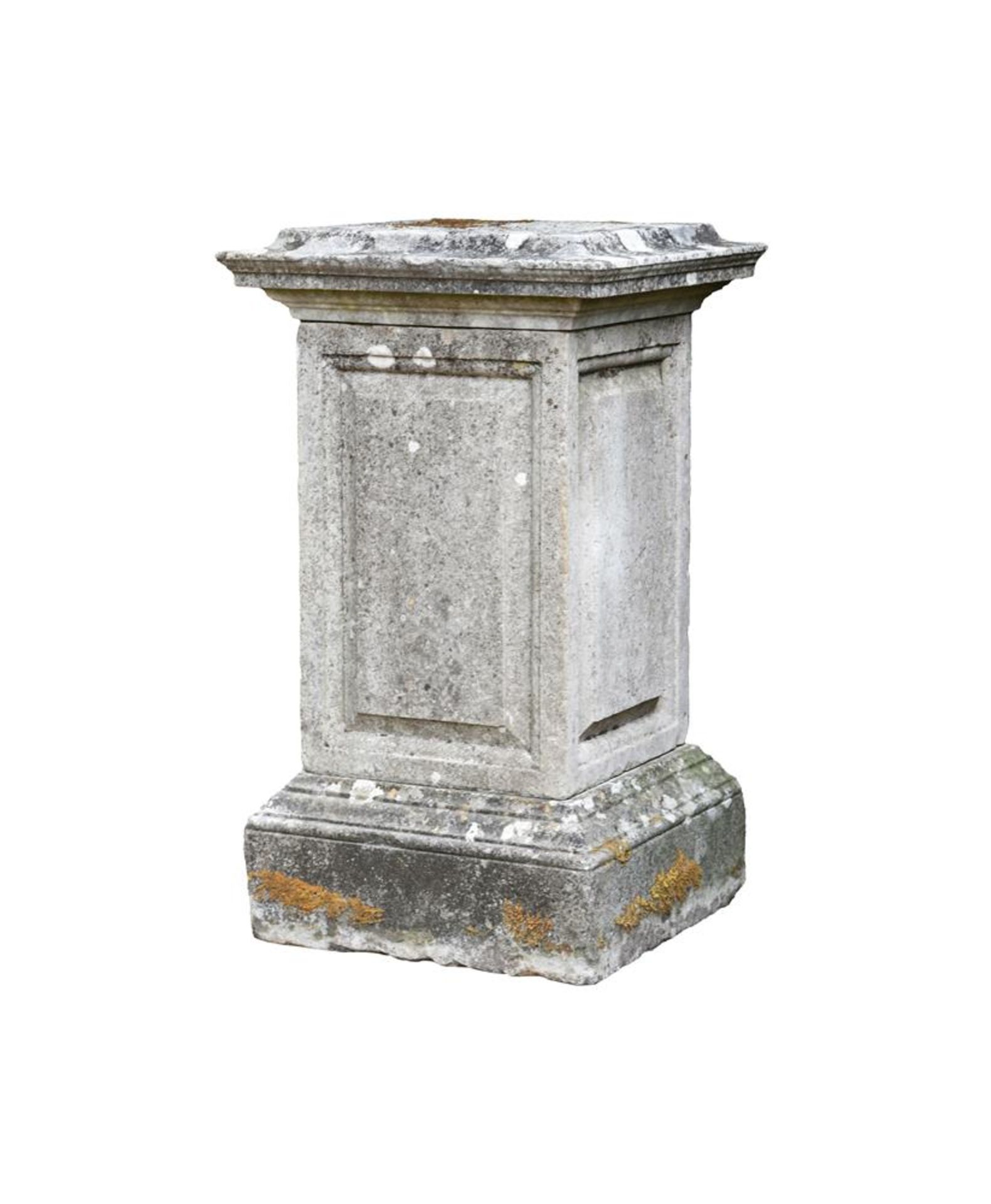A TALL STONE PEDESTAL, 19TH CENTURY - Image 2 of 2