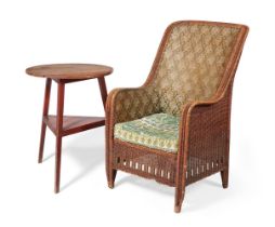 A RATTAN ARMCHAIR, EARLY 20TH CENTURY