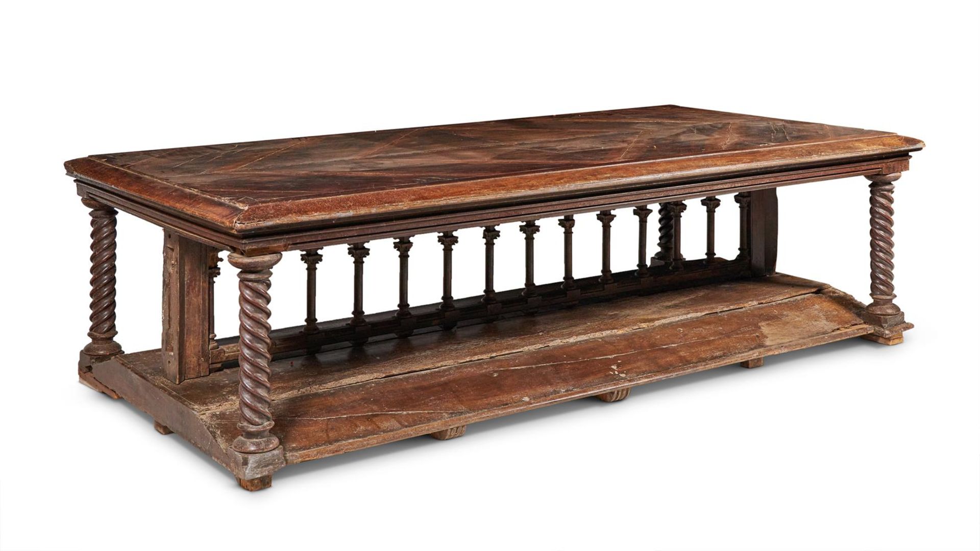 AN WALNUT LIBRARY TABLE, ITALIAN, LATE 16TH/EARLY 17TH CENTURY AND LATER - Bild 4 aus 6