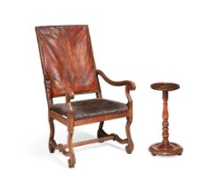 A LOUIS XIV WALNUT FAUTEUIL, EARLY 18TH CENTURY