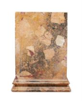 A SCAGLIOLA PEDESTAL, MID 19TH CENTURY