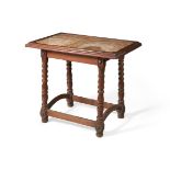 A WALNUT CENTRE TABLE, FRENCH, 19TH CENTURY