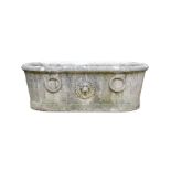 A MARBLE BATH IN THE MANNER OF A ROMAN LABRUM, PROBABLY 19TH CENTURY