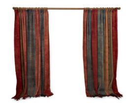 A PAIR OF ANATOLIAN WOOL STRIP CURTAINS, 20TH CENTURY