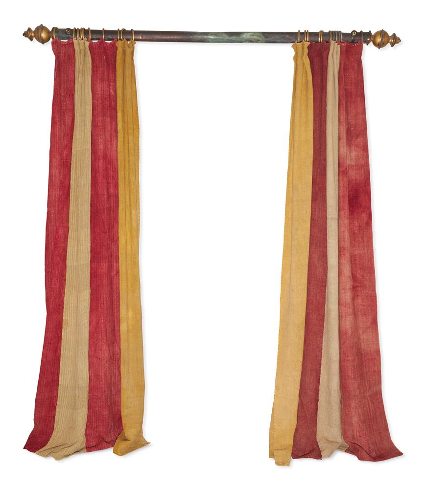 A PAIR OF ANATOLIAN WOOL STRIP CURTAINS, 20TH CENTURY - Image 3 of 3