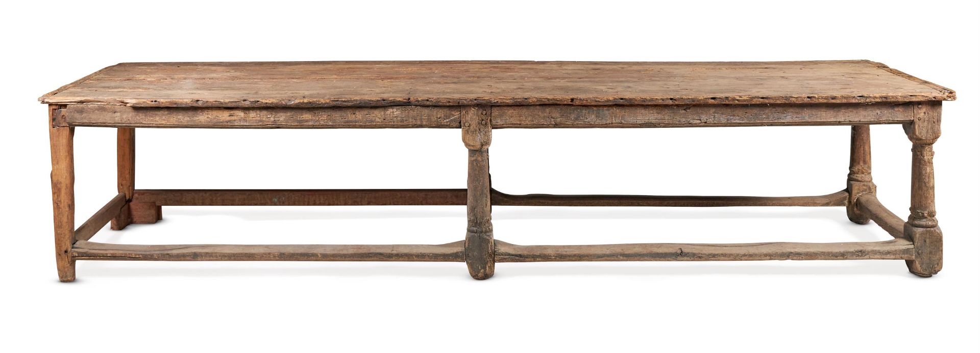 A PINE REFECTORY TABLE, 17TH CENTURY