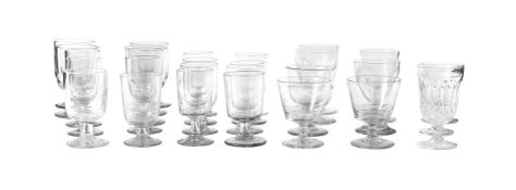 A GROUP OF APPROXIMATELY TWENTY EIGHT VARIOUS RUMMERS AND TAVERN/BAR GLASSES