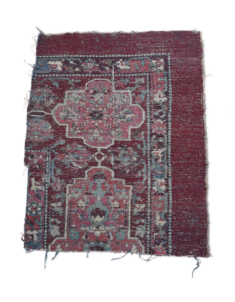 TWO USHAK CARPET FRAGMENTS, ANATOLIA, 19TH CENTURY - Image 2 of 3