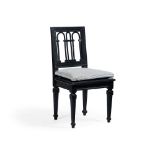 AN EBONISED SIDE CHAIR IN THE MANNER OF SIR EDWIN LUTYENS, EARLY 20TH CENTURY