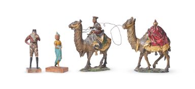 A VENETIAN CARVED WOOD FIGURE TITLED 'FEDELISSIMO SUDDITO'