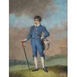 ENGLISH SCHOOL (19TH CENTURY), JOHN BRAHAM AS A YOUNG MAN