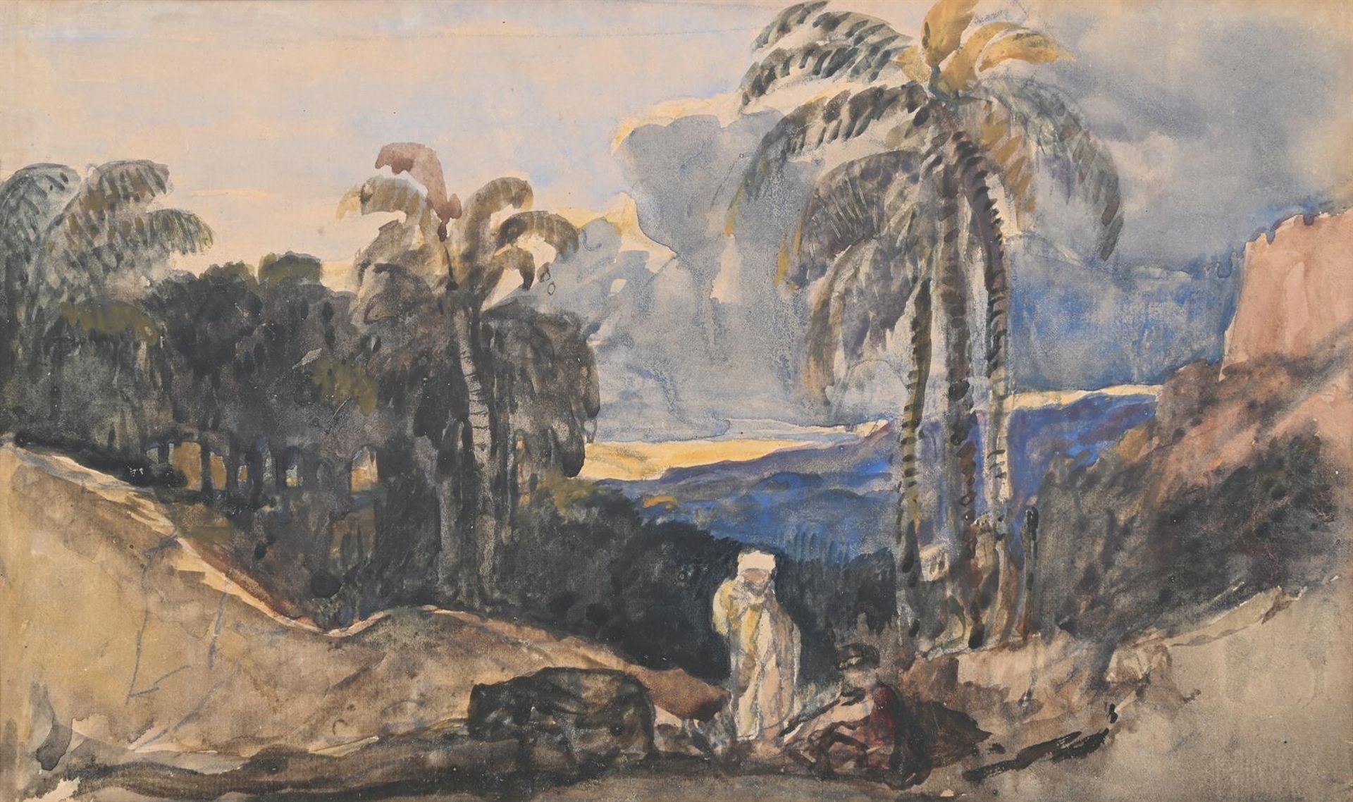 WILLIAM JAMES MÜLLER (BRITISH 1812-1845), TWILIGHT, EGYPT