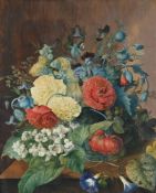 MARY LAWRANCE (Fl.1790-1831), STILL LIFE OF FLOWERS