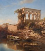 JACOB A. JACOBS (BELGIAN 1812 - 1879), THE TEMPLE OF PHILAE