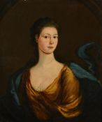 JOHANNES GILL (ANGLO-DUTCH ? 18TH CENTURY) PORTRAIT OF MARY CLARKE (NÉE ROWE)