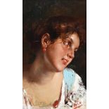 VINCENZO IROLLI (ITALIAN 1860 - 1949), PORTRAIT OF A YOUNG GIRL