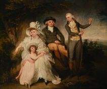 HENRY SINGLETON (BRITISH 1766-1839), FAMILY FISHING PORTRAIT