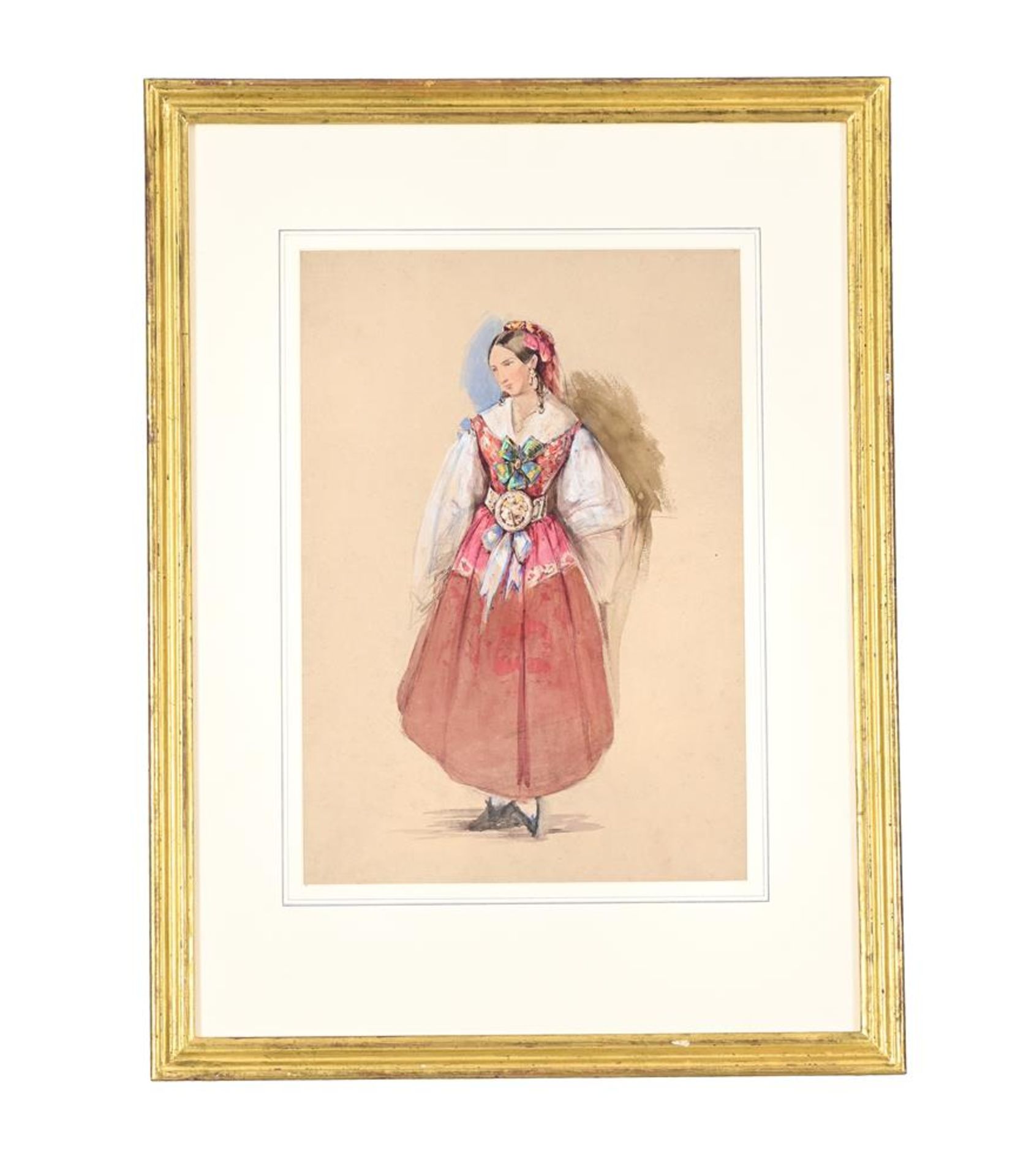 JOHN FREDERICK LEWIS (BRITISH 1805-1876), STUDY OF A WOMAN IN THE ALBANIAN COSTUME - Bild 2 aus 2