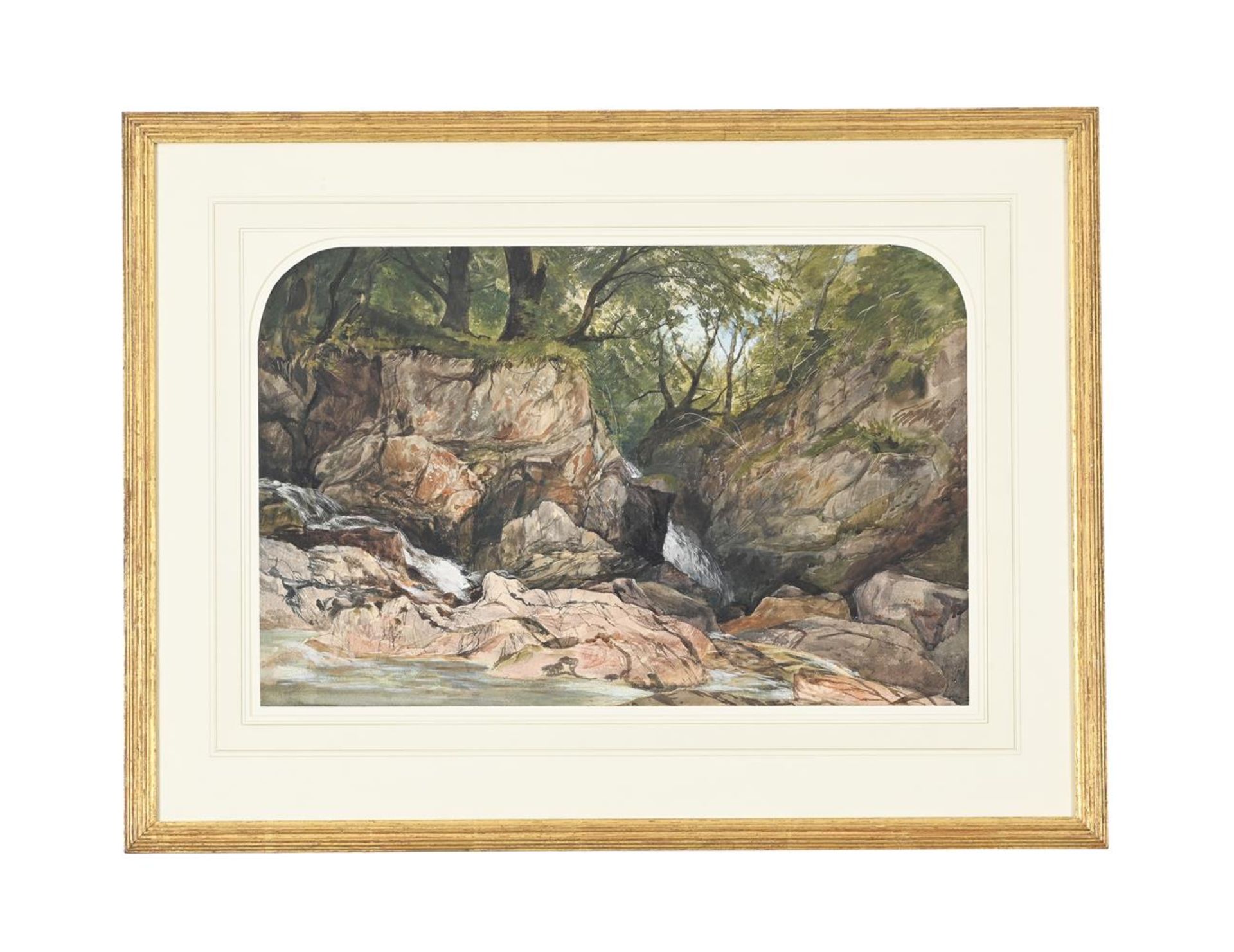 WILLIAM JAMES MÜLLER (BRITISH 1812-1845), A STREAM IN A SUNLIT GLADE - Image 2 of 2