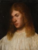 MANNER OF GIOVANNI CARIANI, PORTRAIT OF A YOUNG MAN IN A WHITE CHEMIE