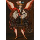 MANNER OF THE MASTER OF CALAMARCA, ANGEL WITH HARQUEBUS