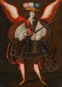 MANNER OF THE MASTER OF CALAMARCA, ANGEL WITH HARQUEBUS