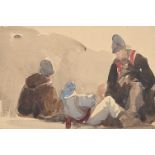 WILLIAM JAMES MÜLLER (BRITISH 1812-1845), STUDY OF NORTH AFRICAN FIGURES