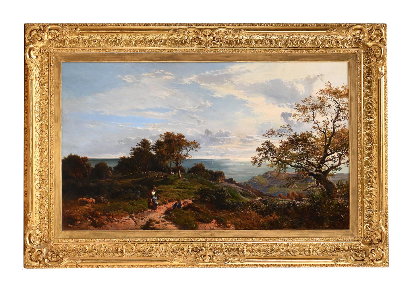 SIDNEY RICHARD PERCY (ENGLISH 1821-1886), A PEEP AT THE SEA, FAIRLIGHT GLEN - Image 2 of 4